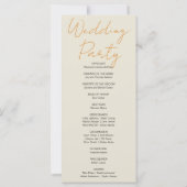 Kart von Pumpkins Fall Ash White Wedding Programm (Rückseite)