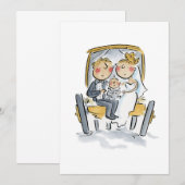 Kart vor dem Pferd Einladung (Vorne/Hinten)