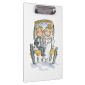 Kart vor dem Pferd Klemmbrett (Rechts)