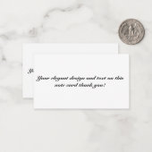 Karte (Vorderseite/Rückseite Beispiel)