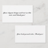 Karte (Vorne/Hinten)