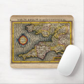 Karte 1610 von Cornwall, von Devon, von Somerset, Mousepad (Mit Mouse)