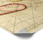 Karte 1660 des Texel Poster (Ecke)