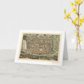 Karte 1660 Jerusalems Israel (Gelbe Blume)