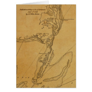 Karte 1779 von Chatham, Massachusetts