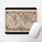 Karte 1782 der Welt durch George Augustus Baldwyn Mousepad (Mit Mouse)