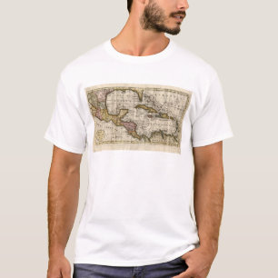 Karte 1790 der Antillen durch Dilly und Robinson T-Shirt