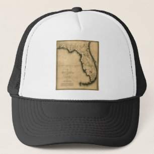 Karte 1823 von Florida Truckerkappe