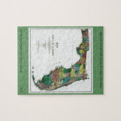 Karte 1856 des Staat von Florida durch Columbus Puzzle (Horizontal)