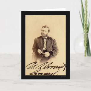 Karte 1862 Ulysses S. Grant Signed