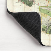 Karte 1885 De Witt Alexander von Maui, Hawaii Mousepad (Ecke)
