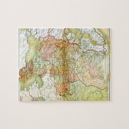 Karte 1928 von der alten Sowjetunion UDSSR Puzzle (Horizontal)