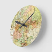 Karte 1928 von der alten Sowjetunion UDSSR Runde Wanduhr (Winkel)