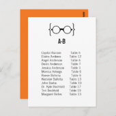 Karte 1 Geeky-Brille Sitzkarte Postkarte v1 (Vorne/Hinten)