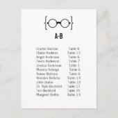 Karte 1 Geeky-Brille Sitzkarte Postkarte v1 (Vorderseite)