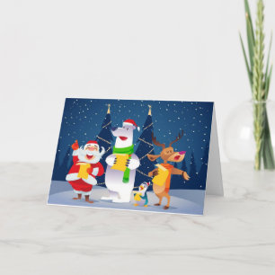 KARTE "1 YR ALT" MIT SANTA/CAROLERS
