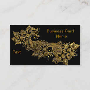 Karte 24kt-Mehndi-floral-Business