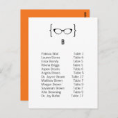 Karte 2 Geeky-Brille Sitzkarte Postkarte v2 (Vorne/Hinten)