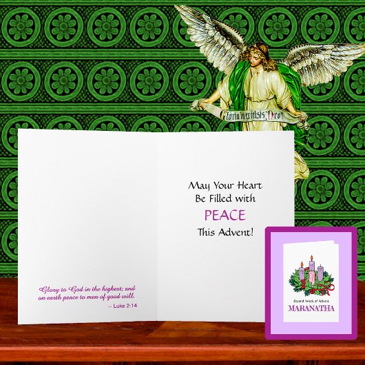 Karte #2 von 4 für Advent (Zweite Woche: PEACE)