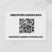 Karte 3,5 des Entwurfs-QR durch 2,5 (Rückseite)