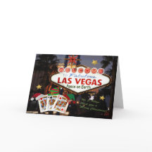Karte 3 Las Vegas-König-frohe Weihnachten