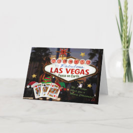 Karte 3 Las Vegas-König-frohe Weihnachten