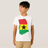 Karte 3D von Ghana T-Shirt (Vorne ganz)