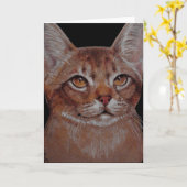 Karte - Abby Katze (Gelbe Blume)