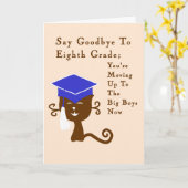 Karte, Achter Abschluss mit Cooler Katze Karte (Gelbe Blume)