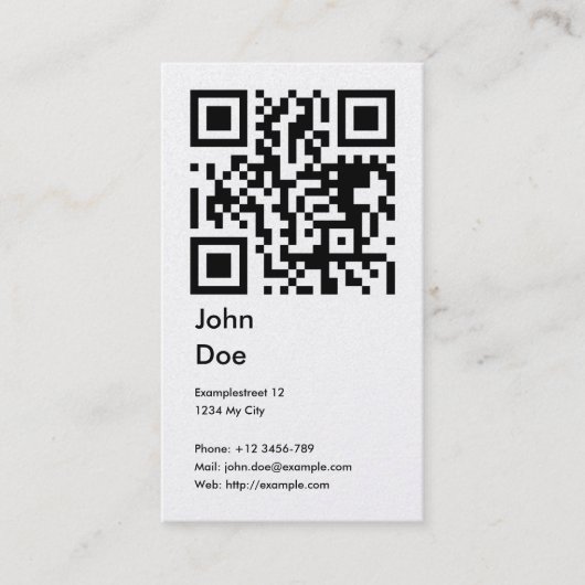 Karte (Adresse, Telefon, E-Mail, Netz) (Vorderseite)