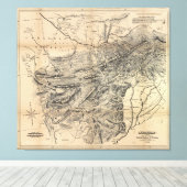 Karte Afghanistans (1879) Leinwanddruck (Insitu (Holzboden))