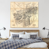 Karte Afghanistans (1879) Leinwanddruck (Insitu (Schlafzimmer))