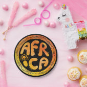 Karte Afrika Pappteller (Party)