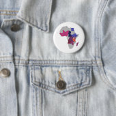 Karte Afrika Politischer geographischer Kontinent Button (Beispiel)