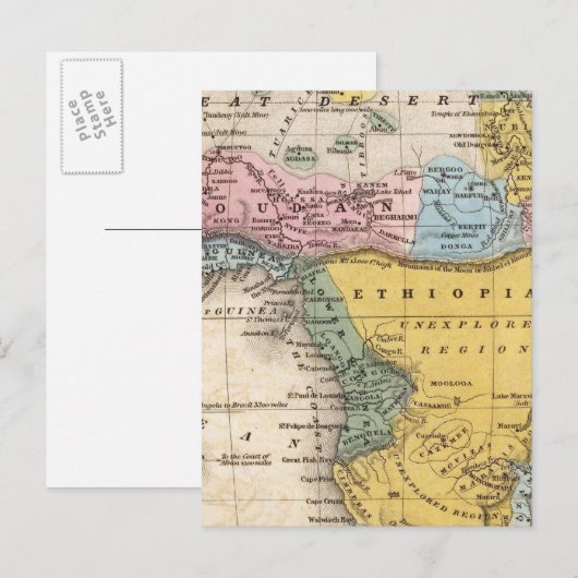 Karte Afrikas (Vorne/Hinten)