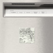 Karte Afrikas | 1500 Magnet (In Situ (Geschirrspüler))
