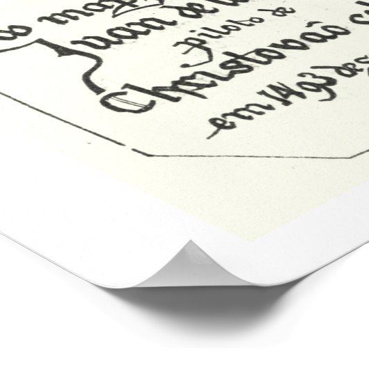 Karte Afrikas | 1500 Poster (Ecke)