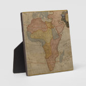 Karte Afrikas | 1700 Fotoplatte (Vorderseite)