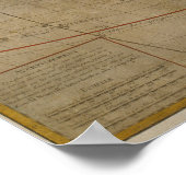 Karte Afrikas | 1700 Poster (Ecke)