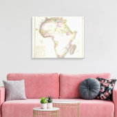 Karte Afrikas, 1821 Leinwanddruck (Insitu (Wohnzimmer))