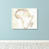 Karte Afrikas, 1821 Leinwanddruck (Insitu (Holzboden))