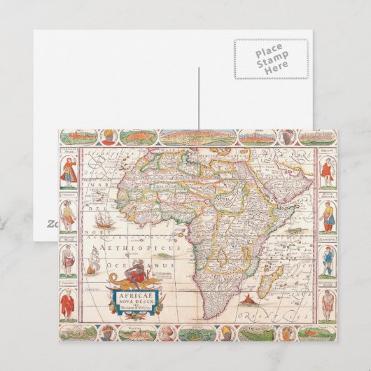 Karte Afrikas 2 (Vorne/Hinten)