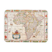 Karte Afrikas 2 Magnet (Horizontal)