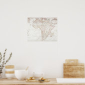 Karte Afrikas 2 Poster (Küche)