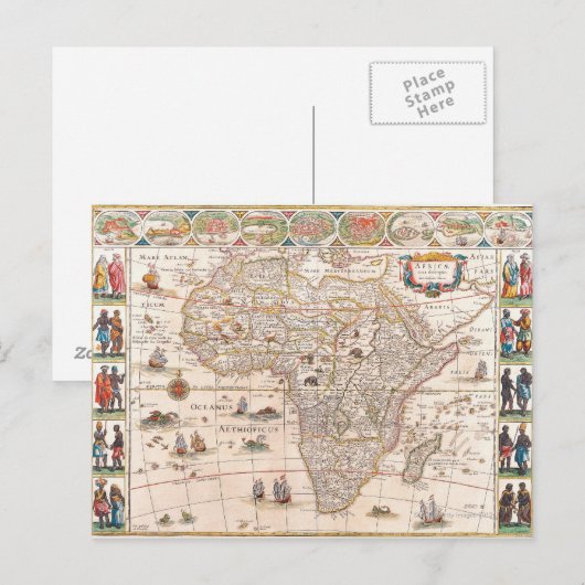 Karte Afrikas 3 (Vorne/Hinten)