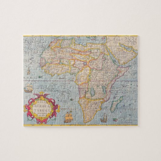 Karte Afrikas 4 Puzzle (Horizontal)