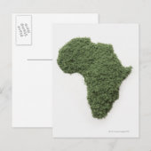 Karte Afrikas aus Gras (Vorne/Hinten)
