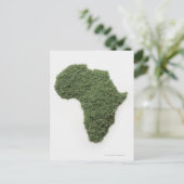 Karte Afrikas aus Gras (Stehend Vorderseite)