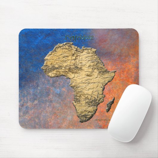 Karte Afrikas, der dunkle Kontinent Mousepad (Mit Mouse)