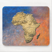 Karte Afrikas, der dunkle Kontinent Mousepad (Vorne)